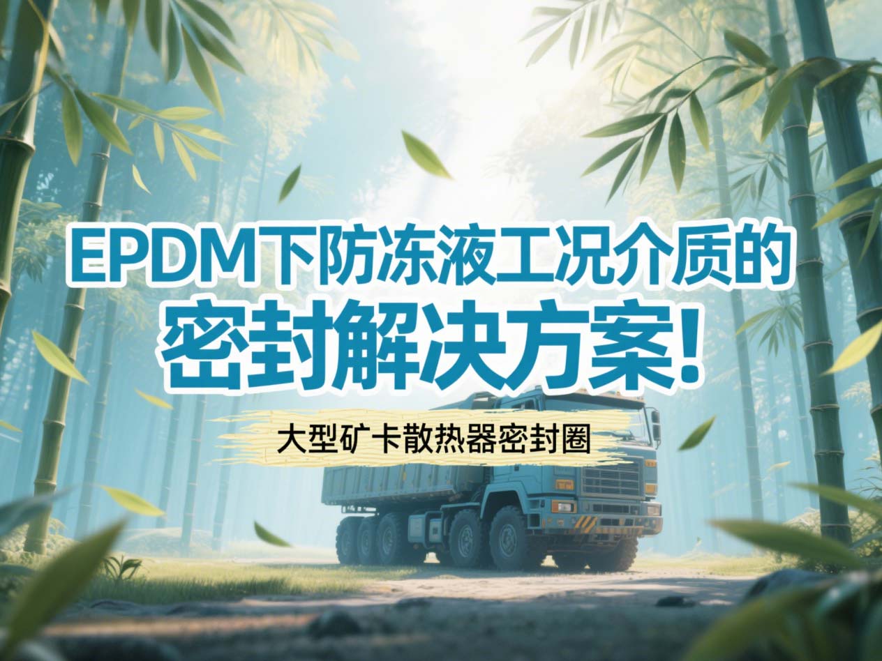 大型礦卡散熱器密封圈 ? EPDM下防凍液工況介質(zhì)的密封解決方案！