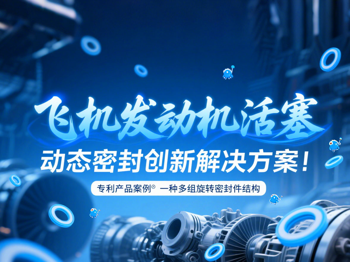 專利產(chǎn)品案例 ? 一種多組旋轉(zhuǎn)密封件結(jié)構(gòu)：飛機(jī)發(fā)動機(jī)活塞動態(tài)密封創(chuàng)新解決方案！