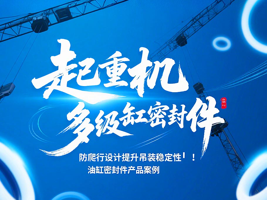 起重機多級油缸密封件！防爬行設計提升吊裝穩(wěn)定性?！