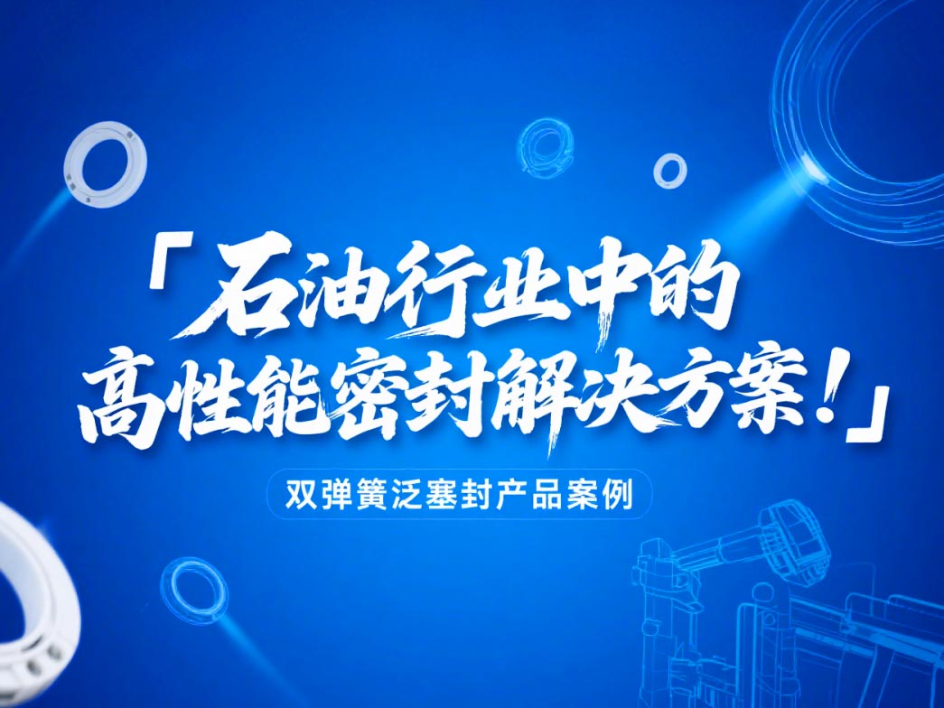 ?雙彈簧泛塞封產(chǎn)品案例 ? 石油行業(yè)中的高性能密封解決方案！?