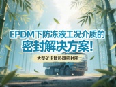 大型礦卡散熱器密封圈 ? EPDM下防凍液工況介質(zhì)的密封解決方案！